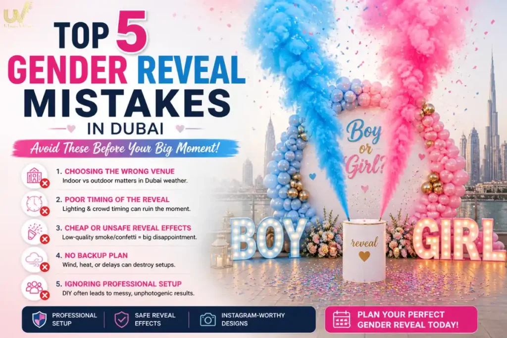 Top 5 Gender Reveal Mistakes in Dubai