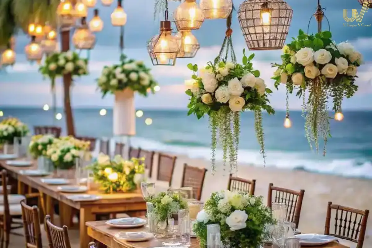 Beach wedding complete setup