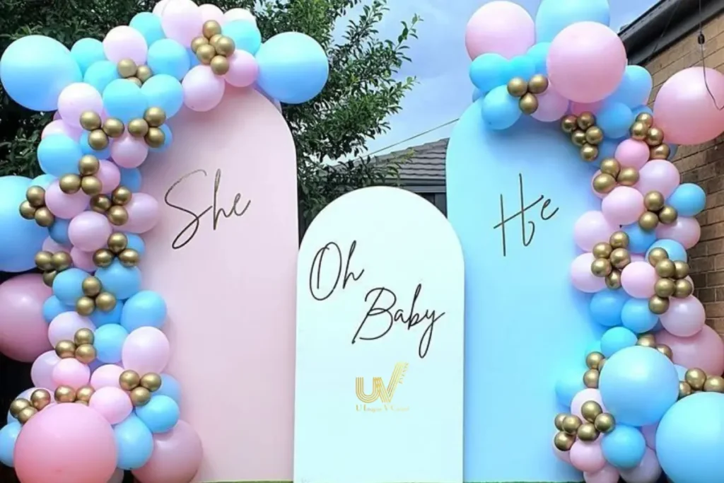 The gender reveal in Dubai