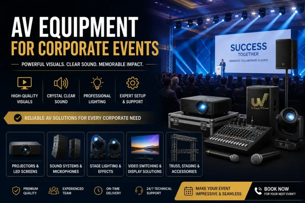 AV Equipment for Corporate Events in Dubai