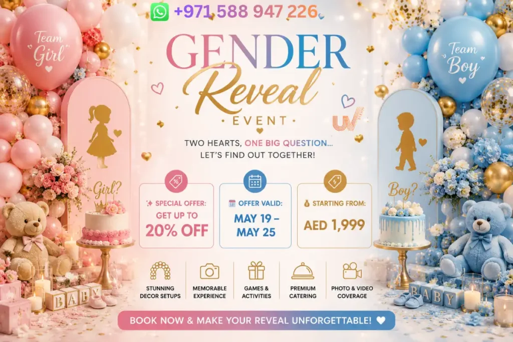 Gender Reveal Event Packages in Dubai