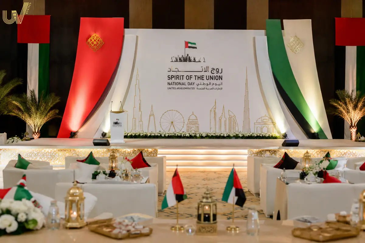 national day event decor in Dubai