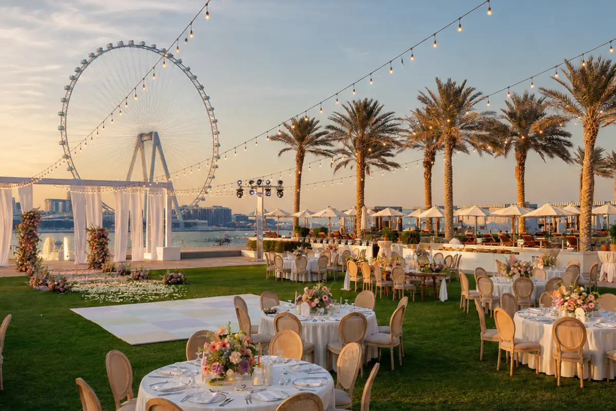 outdoor Wedding Dubai, uae by uv events