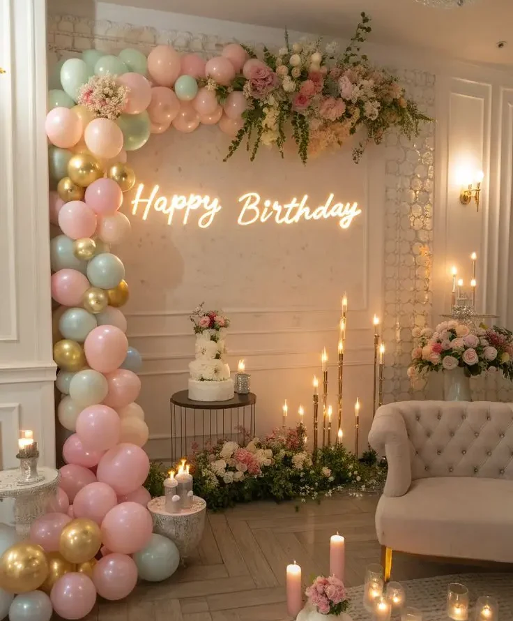 birthday decor dubai at home