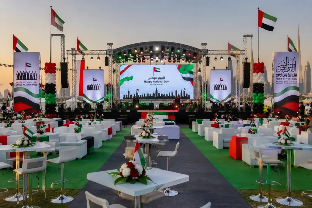 Outdoor National Day Event Setup