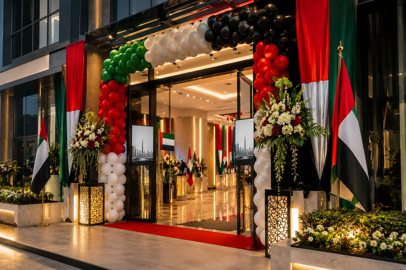 UAE-Themed Grand Lobby Entrance on National Day